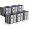 Sorbus 11" Black & Gray Foldable Storage Cubes, 6ct.